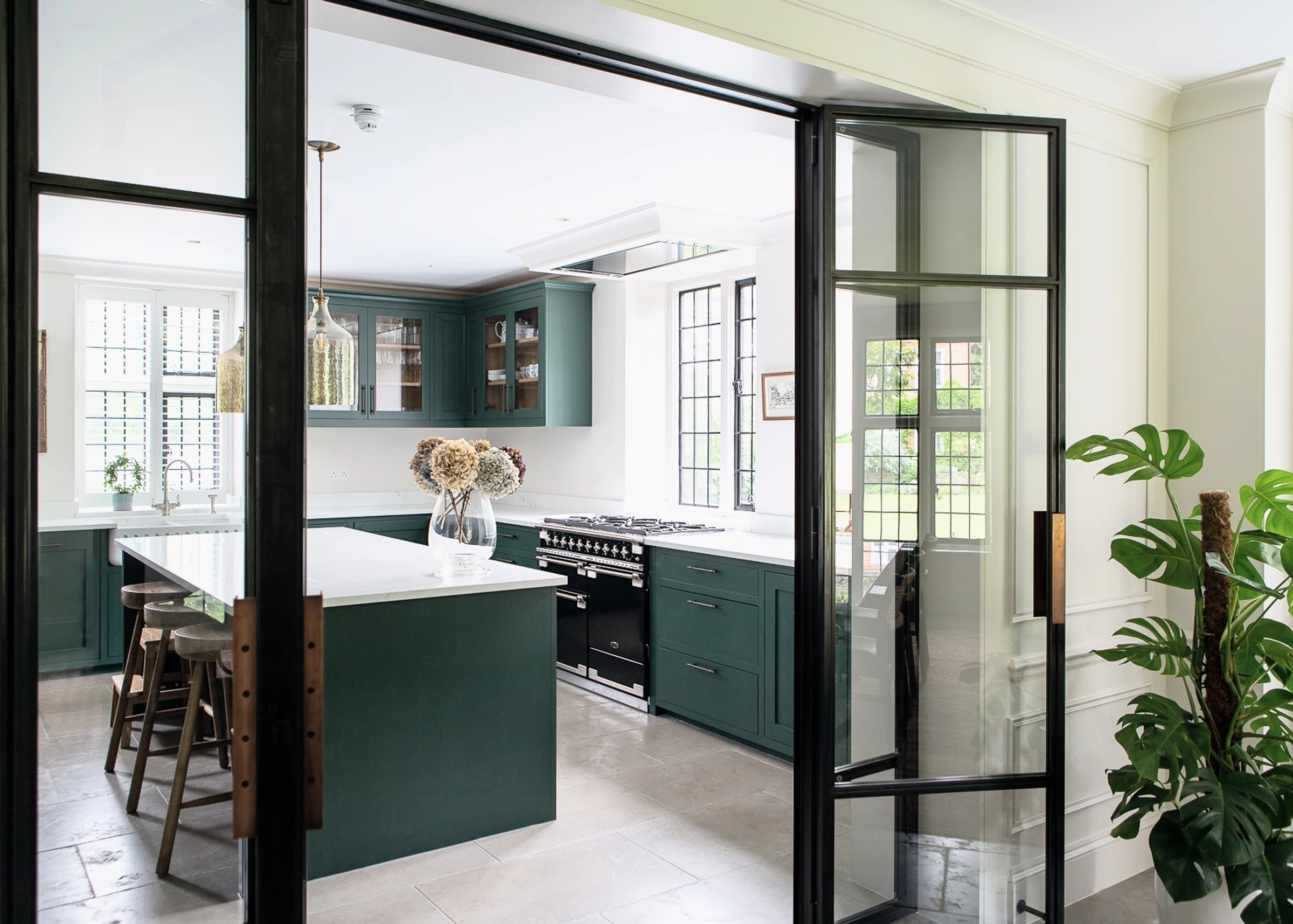 Chic bathroom with contemporary fixtures